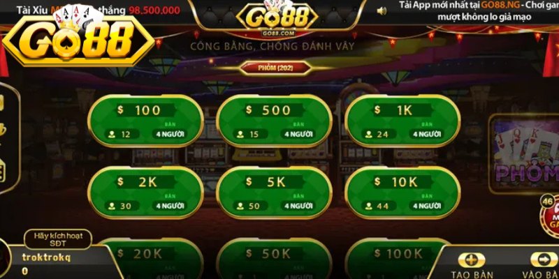 Phỏm Go88 – Tuyệt Đỉnh Đấu Trí Game Bài Tây Đổi Thưởng 1 Thông tin tổng quan giới thiệu về tựa game Phỏm